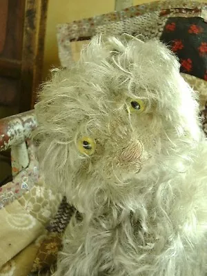 ANTIQUE GERMAN Mohair HELVETIC CAT • $435