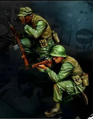 1/35 Resin Figure Model Kit Vietnam War US Soldiers Snipers Hitman Unpainted • $19.31