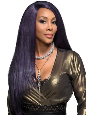 Vivica Fox Hair Collection SWISS LACE FRONT WIG  Paviola  | Long Straight M1DP • $36.99