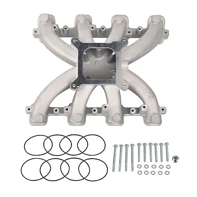 Satin Aluminum Single Plane Carb Intake Manifold For GM LS LS3/L92 300-131 • $151.99