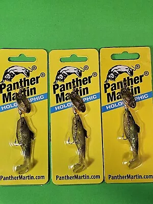 Lot Of 3 Panther Martin 0 MNW-G Vivif Style Spinner Minnow Size 0 1/8 Oz 2  • $19.95