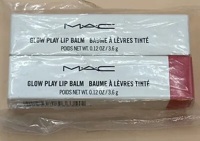 MAC Pride Glow Play Lip Balm Duo Halo At Me & Floral Coral New Sealed • $40