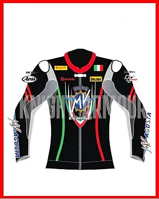 Mv Agusta Corse Italia Sports Leather Biker Jacket • $139.95