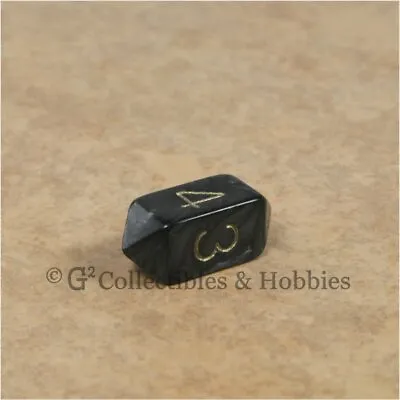 NEW Crystal Caste D4 Pearl Black Barrel Die D&D Gaming RPG Dice Four Sided • $2.99