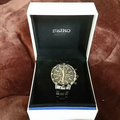Seiko Sportura SNAF34 Chronograph Quartz Men's Wristwatch M05030176 • £321.75
