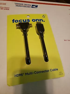 Onn HDMI Multi Connector Cable Mini/Micro 6 Feet 1080p NEW • $6