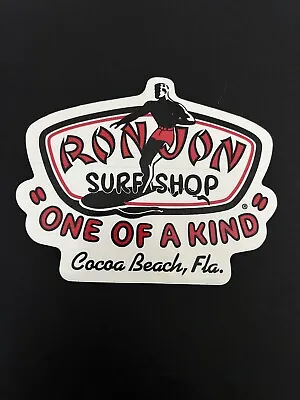 Vintage Ron Jon Surf Shop Cocoa Beach Florida W/Surfer Dude Sticker Decal • $4.25