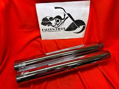 Harley Vance & Hines Straightshot Slip-Ons Muffler Chrome 16833 1801-0260 • $378.99