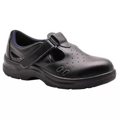 Portwest FW01 - Steelite Ultra Leather Steel Toe Cap Safety Sandals S1P • £19.99