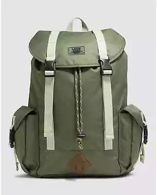 VANS BASECAMP BACKPACK Four Leaf Clover Green • £37.99