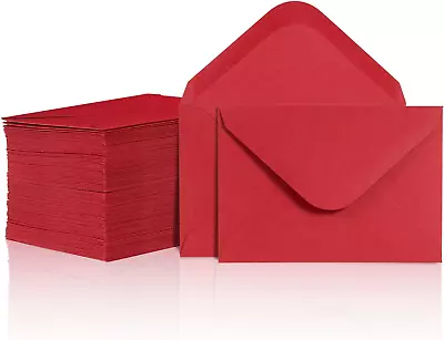 Gift Card Envelopes - 100-count Mini Envelopes Red Paper Business Card Envelope • $11.92