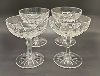 4 X Vintage Small Cut Glass Coupe Cocktail Martini Margarita Glasses Pinwheel • £29.99