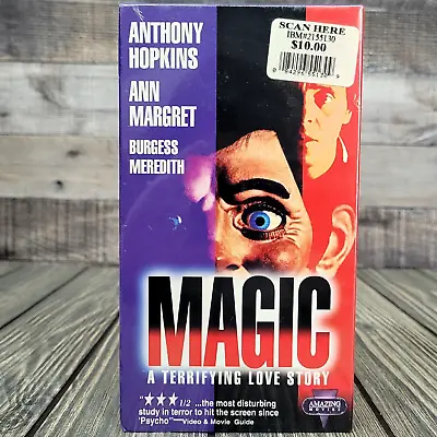 Magic (Horror VHS-1978) New Sealed-Posessed Ventriloquist Dummy Anthony Hopkins • $16.95
