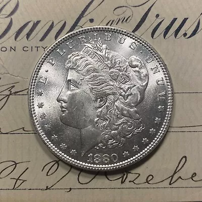 ✯ 1880 P GEM BU Morgan Silver Dollar ✯ Choice Mint MS UNC From Roll Estate Lot✯ • $136.50