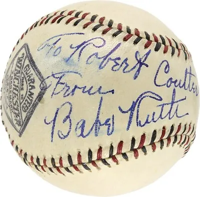 Stunning Babe Ruth Single Signed 1920's Baseball With PSA DNA COA • $24995