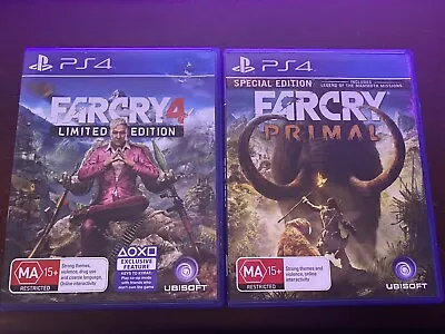 Far Cry 4 & Far Cry Primal & Far Cry New Dawn & Far Cry 6 ( PS4 Games ) • $81.50