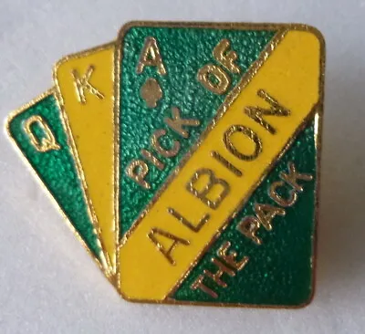 WEST BROMWICH ALBION Football Enamel Pin Badge Maker COFFER = PICK OF THE PACK • £4.99