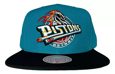 Mitchell & Ness NBA Detroit Pistons Team 2 Tone 2.0 Snapback Hat Cap New • $25.99