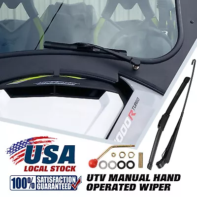 UTV Manual Hand Operated Windshield Wiper For Can Am Polaris Ranger 570 RZR 900 • $10.89