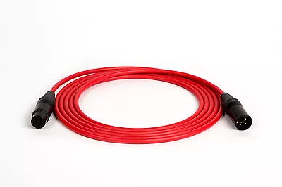 Canare Red Quad Microphone Mic Cable Neutrck Xlr 15 Ft. • $33.95