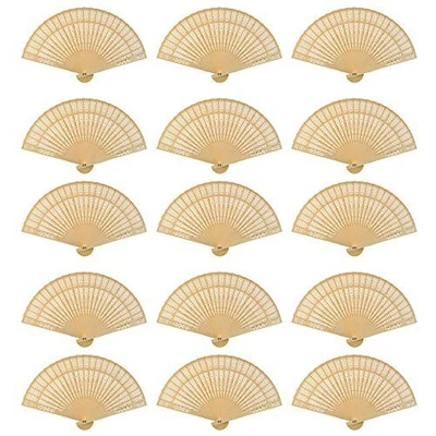 $50.25 • Buy Dxhycc Sandalwood Fan (Set Of 48 Pcs) - Baby Shower Gifts & Wedding 
