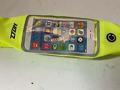 RUNNING STYLE  WAIST AUDIO BELT MP3 PLAYER Phone Fluorescent Yellow • $7.77