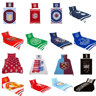 Football Clubs Duvet Cover Set Single Double  - Official Licenced Products • £44.99