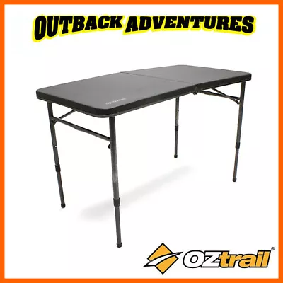 Oztrail Ironside 100cm Fold In Half Table - Portable Camping Picnic New Model • $54