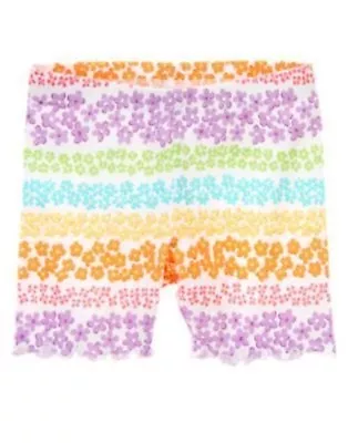 Gymboree Butterfly Blossoms Multi Flower Bike Shorts 3 6 12 18 24 2t 3t 4t 5 Nwt • $3.49