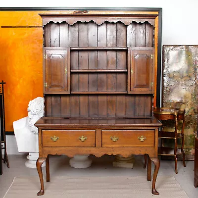 Antique Oak Dresser Country Welsh Dresser Victorian Carved Solid • £1150