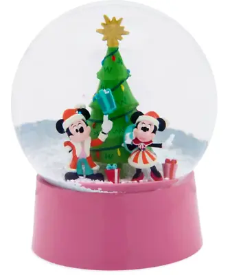 Disney Parks 2023 Santa Mickey And Minnie Mouse BOXED Holiday Snowglobe New • $37.95