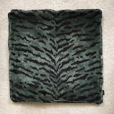 New HOUSE OF HACKNEY Large Green Tiger Print Cushion Cover From Liberty London • £120