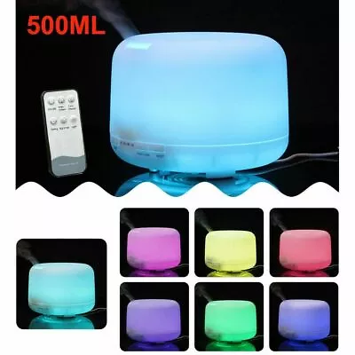 $22.99 • Buy 500ML Essential Oil Diffuser LED Humidifier Ultrasonic Aromatherapy Air Purifier