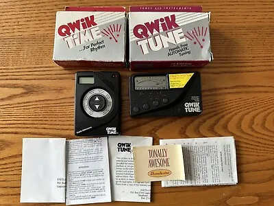 Qwik Time Quartz Metronome • Qwik Tune Automatic Chromatic Tuner • Portable Used • $19.95
