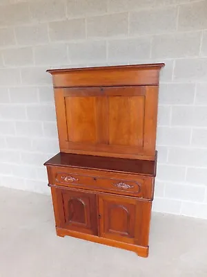 Antique Walnut Cottage Style Victorian Period Plantation Drop Front Desk • $995