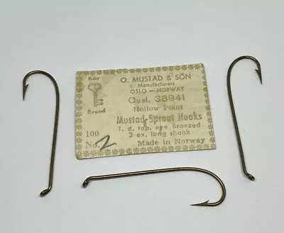 Mustad 38941 Streamer Fly Hooks Sproat Bend #14-6 (not In Original Package) • $4