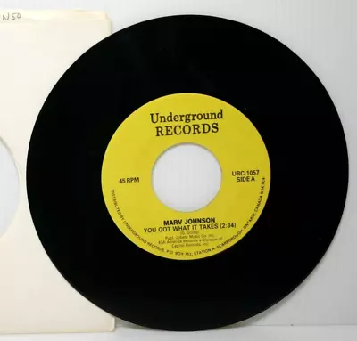 Marv Johnson You Got What It Takes Underground Records URC-1057  7  45 NM • $5.99