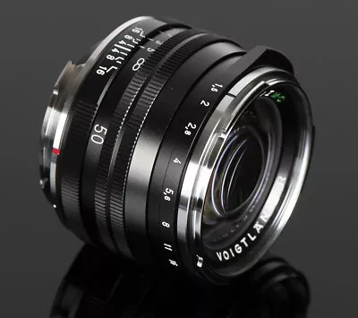 Voigtlander USA WARRANTY 50mm F/1.5 II Black MC Multi Coat Vintage Line Leica M • $749