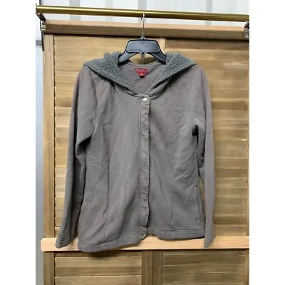 Merona Zip Up Hoodie Sweatshirt Grey Size Small Womens • $8.99