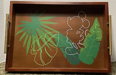 NWT Disney Mickey Mouse Tropical Wood Serving Tray 2021 • $99.90