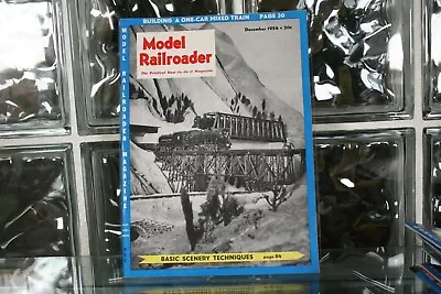 Model Railroader Magazine December 1954 - Basic Scenery Techniques • $8.99