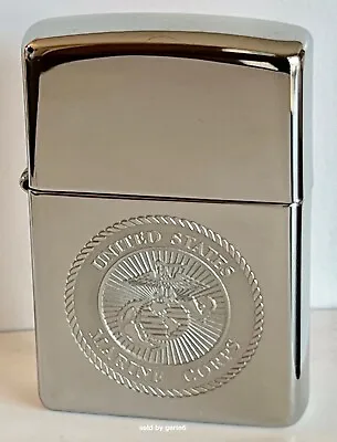 Zippo Windproof Lighter With Engraved U.S. Marine Corps Seal 97254 New In Box • $29.97