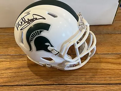 Mel Tucker Signed Michigan State Football White  Mini Helmet • $79.99