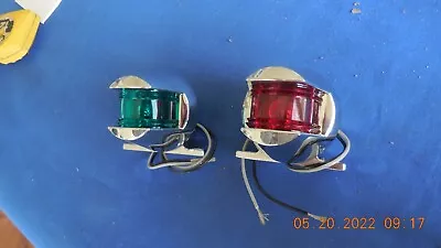 Vintage Boat Bow Lights 70's ? Sea Ray/others Red Port Green/starboard Nos • $75