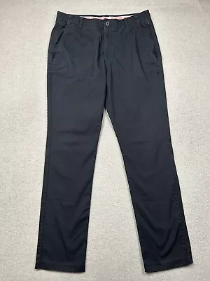 Under Armour Pants Mens 36x34 Black Striped Straight Leg Golf Outdoors Cotton • $19.99