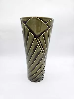 Haeger Potteries Green Palm Grove 14  High Ceramic Floor Vase Tropical Florida • $49.99