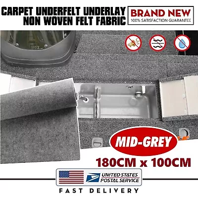 Mid Gray Marine Carpet 3MM Marine Grade Carpet For Boats For Outdoor Deck Patio • $17.99