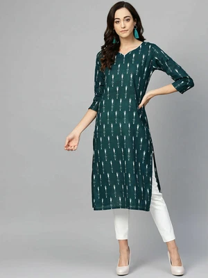$54.54 • Buy Indian Women New Designer Cotton Kurta Kurti Ethnic Style Casual Dress Pakistani