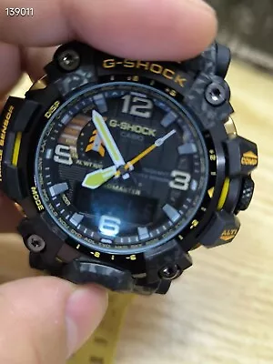 Casio G-Shock Mudmaster Tough Solar Radio Yellow Carbon Core GWG-2000 Watch01 • $110.50