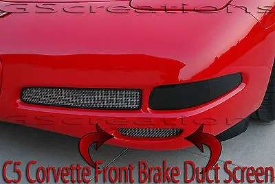 1997-2004 C5 Corvette Front Brake Duct Screens ZO6 Z06  OEM GM Stainless Mesh • $35.99